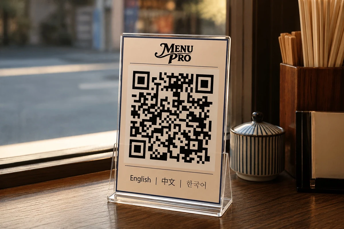 店内QRコード設置イメージ